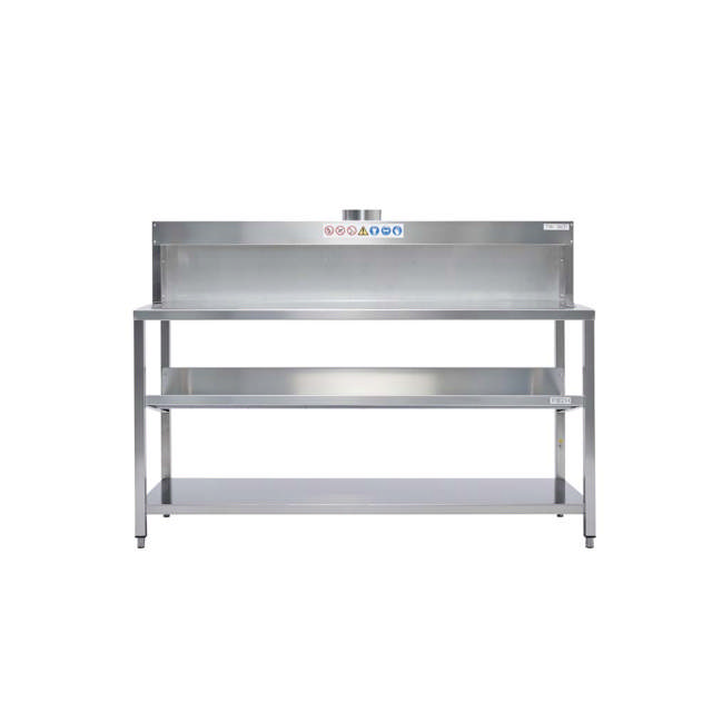 Stainless Steel Work Bench with extraction hood