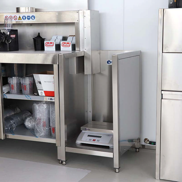 Industrial Scale Table – for the processing of industrial paint volumes 