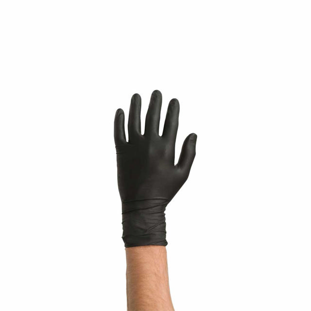 Disposable Nitrile Gloves Black 60 gloves