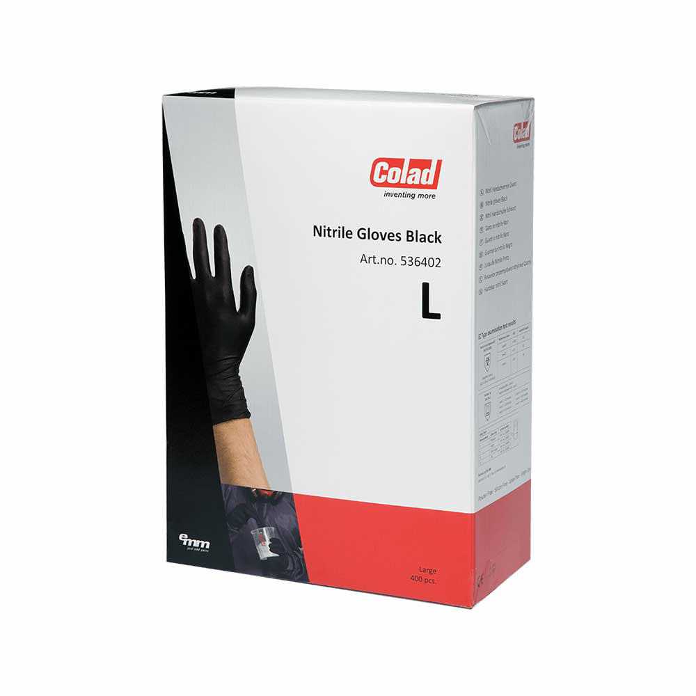 Disposable Nitrile Gloves Black 400 gloves
