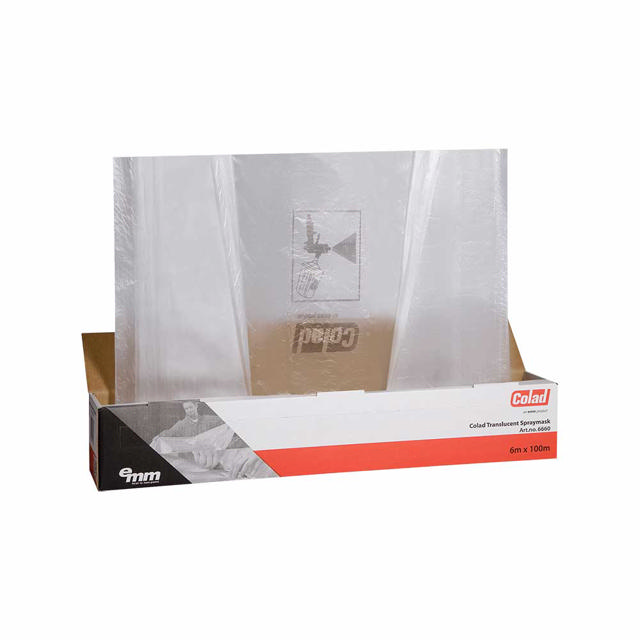 Plastic film with tape