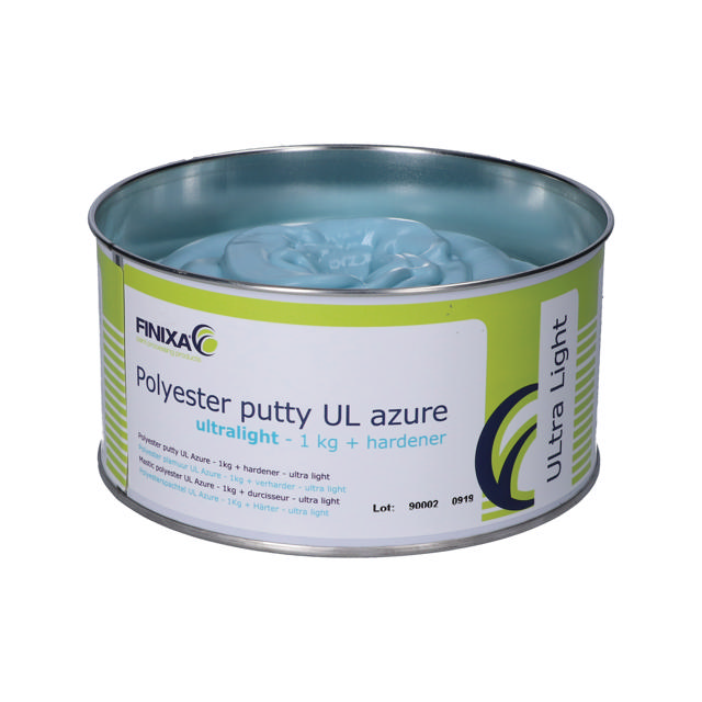 GAP 31 - Polyester putty UL Azure 1kg + hardener - ultra light