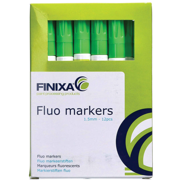 MAR 11 - Fluo marker green 12 p. fine 1.5mm