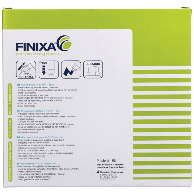 MAR 11 - Fluo marker green 12 p. fine 1.5mm