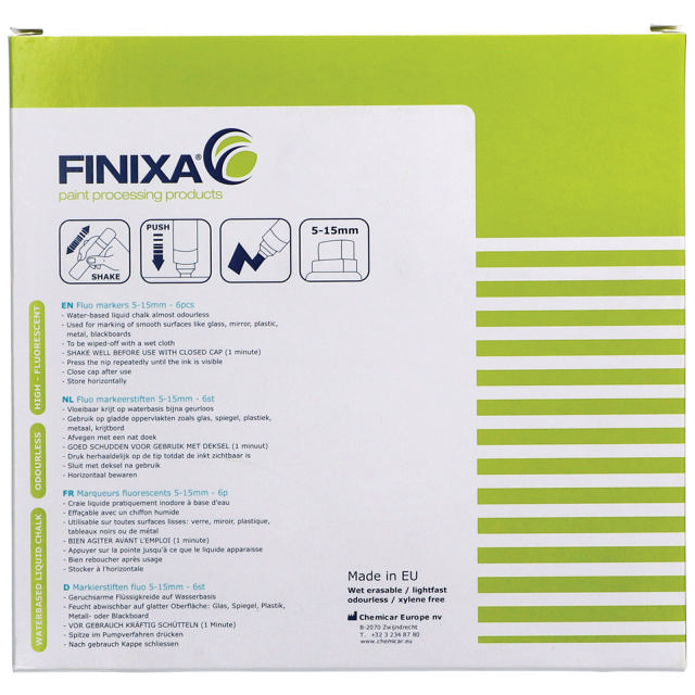 MAR 11 - Fluo marker green 12 p. fine 1.5mm