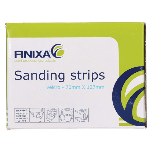 SPSA 0400 - Sanding strip-paper-70x125mm 8 holes P400 100p.